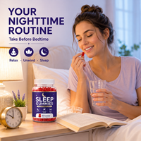 Gummies Sommeil Calme d'Esprit à la Mélatonine Naturelle, Gummies Sommeil Sans Mélatonine, Fabricant en Gros de Marques Privées