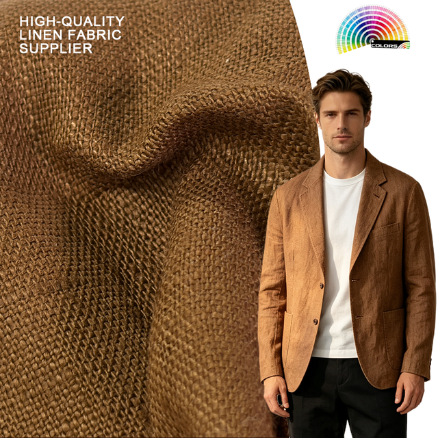 New Design Organic European Pink 100% Linen Eco-Friendly Anti-Bacteria Woven Sheer Plain 190 GSM 54/55" Heavyweight Fabric