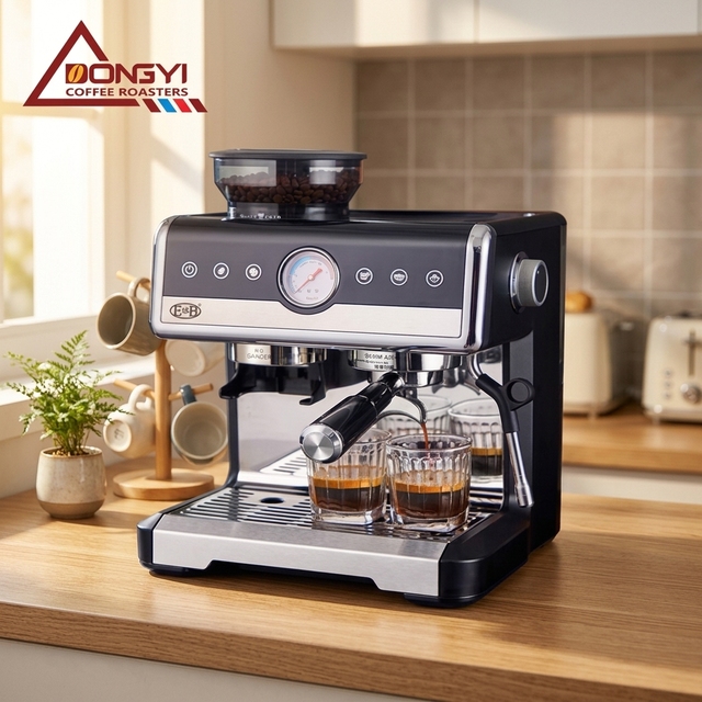 Professionnel Espresso Machine with Grinder Together Espresso Coffee Maker for Homeuse Small Commercial Use