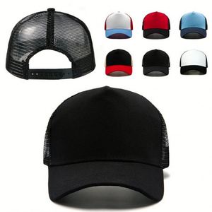 Gorras de Malla de Algodón Lisas, Gorra Trucker con Logotipo Personalizado, 5 Paneles, 100% Algodón, Gorras Deportivas Lisas, Gorra de Béisbol al por Mayor - Product Image 2