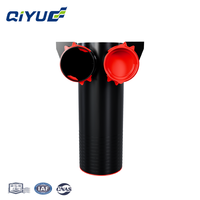 Connecteur de tuyau d'air PE de type douille, à double canal, pour conduit d'air frais CVC, 90 mm, raccord de ventilation, vente chaude