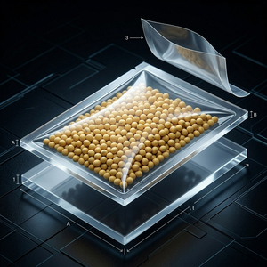 Saco Plástico a Vácuo PE Personalizado com Impressão, Selagem Térmica, Espessura de 0,5mm e Design à Prova de Umidade para Embalagem de Alimentos - Product Image 4