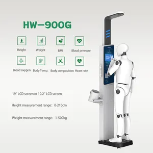 Tất cả-trong-một kiểm tra vật lý chiều cao trọng lượng máy sức khỏe kiosk cơ thể chất béo thành phần phân tích quy mô