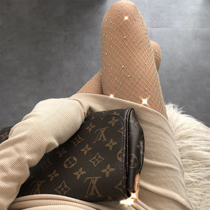 Women's Nylon Stretch Sexy Transparent <strong>Fishnet</strong> Tight <strong>Pants</strong>, Women's Shiny Diamond Hollow-Out <strong>Fishnet</strong> Long Socks - Product Image 2