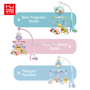 Hw đa-chủ đề tùy chỉnh bán buôn bé âm nhạc di động bedbell đồ chơi điều khiển từ xa xoay giường chuông với ánh sáng âm nhạc chiếu - Product Image 5