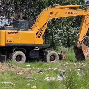 Excavadoras de Ruedas Usadas Importadas Originales con Precios Bajos, Pocas Horas de Uso y Rendimiento Superventas Hyundai 210w-7 - Product Image 1