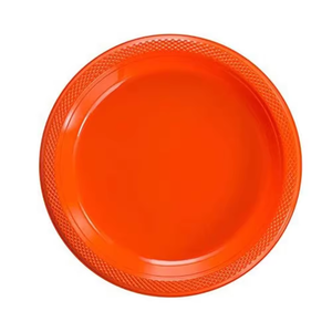 Assiettes de service alimentaire, vaisselle, assiettes rondes en plastique jetables pour invités, assiettes de fête - Product Image 1