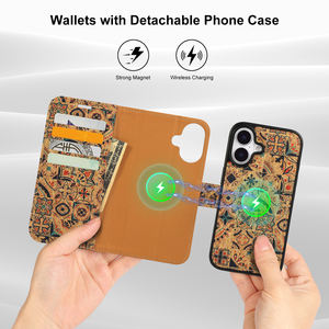 Étui de <span class=keywords><strong>téléphone</strong></span> à chargement sans fil magnétique détachable fleur de liège biodégradable OEM étuis de <span class=keywords><strong>téléphone</strong></span> portable pour iphone 17 Pro Max étui - Product Image 4