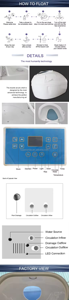 Baignoire flottante pour spa à domicile dosette de lit de massage aquatique corps de réservoir de baignoire avec ceinture de massage - Product Image 4
