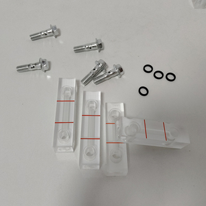 Jauge de niveau d'huile Manny YJ-095 avec fenêtre en verre pour la surveillance du niveau de lubrifiant du compresseur - Product Image 1
