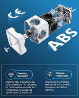 Prise de courant cubique européenne 2 USB-A 1 prise d'extension type-c prise murale moderne 16A interrupteur industriel avec dbs double indaicator lumière