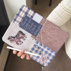 ฤดูใบไม้ร่วงและฤดูหนาว ลายเสื้อสเวตเตอร์ลายสก๊อตแบบญี่ปุ่นและเกาหลี เหมาะสำหรับเคสป้องกัน หัวเข็มขัดแม่เหล็กนิวแอร์ 7 - Product Image 1