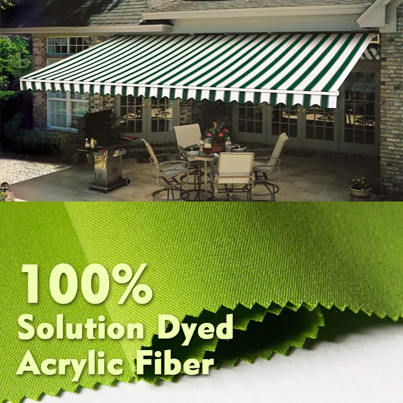 High Quality Waterproof Outdoor Awning Solution Dyed Acrylic Fabric For outdoor furnitures