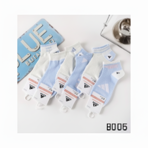 Women's 5-<b>Toe</b> Sporty Short <b>Socks</b> 100% Cotton Sweat-Absorbent Customizable Logo Digital Printing Sublimation Technics - Product Image 1