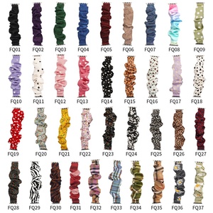 Cinturino elastico Scrunchie in tessuto stampato con motivo alla moda per cinturino di ricambio per orologio <span class=keywords><strong>Apple</strong></span> 38mm 40mm 42mm <span class=keywords><strong>44mm</strong></span> - Product Image 2
