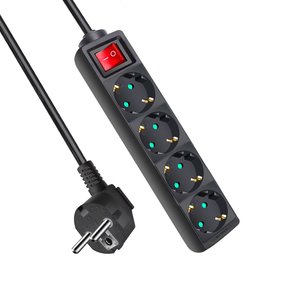 Barrettes d'extension à 4 bases avec 1.5 mètres d'interruption 3G1.0MM ~ CJ40 pour la maison et le bureau - Product Image 1