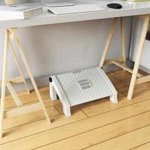 Reposapiés elevado ajustable para oficina en casa debajo del escritorio, taburete inclinable para aliviar el estrés, soporte inclinado para pies de plástico debajo del escritorio - Product Image 6