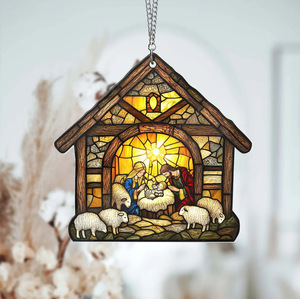 Atrapasueños de Cristal Redondo Hecho a Mano, el Favorito de los Artistas de Esty, con Estampado Animal para Decoración de Interiores del Hogar - Product Image 2