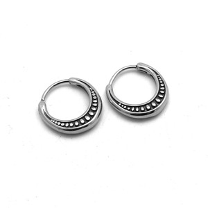Pendientes Huggie de yunnique, acero inoxidable 316, diseño geométrico para hombres y mujeres, joyería de moda - Product Image 5