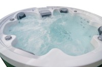 Bain à remous rond autoportant 7 places avec 33 jets d'hydro-massage, pour intérieur/extérieur, Balboa, pour maison et hôtel JW-2213