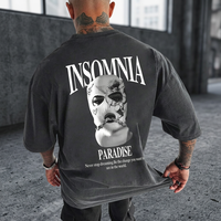 Herenshirts van zomerse badstof, OEM, op maat bedrukt, rechtstreeks van de fabriek, korte mouwen, casual tops