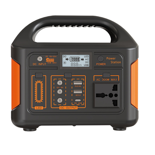 Solar Power 300W Outdoor Portable Power Bank Battery Mobile Stall Live Streaming Camping 110V Emergency Large Capacity