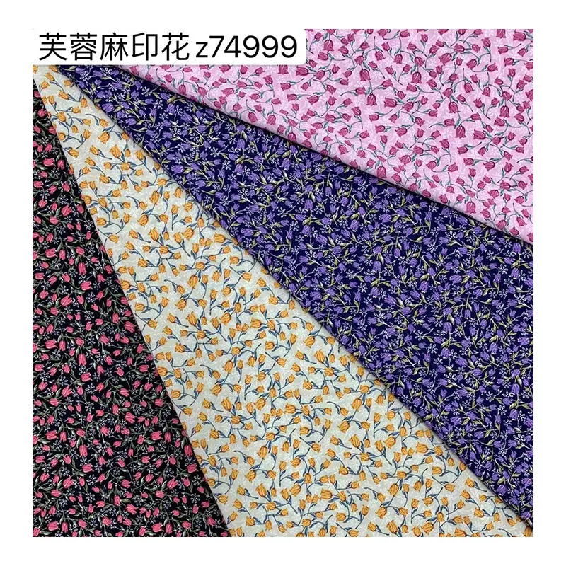 Vải In Kỹ Thuật Số 100% Polyester Hoa In Cho Trang Phục