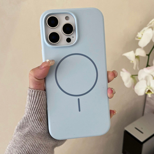 เคสซิลิโคนแม่เหล็กสำหรับ <span class=keywords><strong>iPhone</strong></span> 12 13 <span class=keywords><strong>14</strong></span> 15 16 17 <span class=keywords><strong>Pro</strong></span> <span class=keywords><strong>Max</strong></span> สัมผัสหรูหรา สไตล์ Ins หลากสี ป้องกันกล้อง - Product Image 1