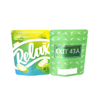 Pochette en plastique personnalisée 3.5g 7 grammes 1 once Anti-odeur Packs Emballage alimentaire de gâteau de bonbons Sacs d'étanchéité en mylar