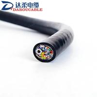 Kabel Bawah Laut RG59 4K Video CAT6 Data 24AWG PE PUR dengan Pelindung Aluminium Foil Tembaga Apung untuk ROV/Kabel Tenaga Lepas Pantai