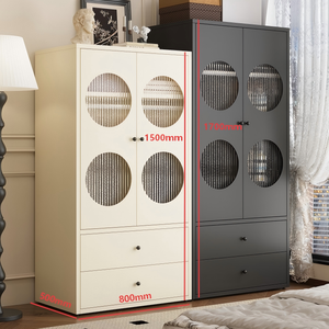 Armoire en fer |   Armoire de rangement pour vêtements d'enfants non toxique |   Casier métallique moderne pour chambre à coucher |   Simple, économique, réglable - Product Image 2