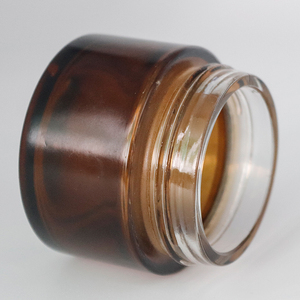 Recipientes de vidrio ámbar para crema facial, frascos de vidrio marrón oscuro <span class=keywords><strong>con</strong></span> tapa de plástico dorado mate para crema facial, <span class=keywords><strong>sal</strong></span> de baño exfoliante corporal, 120ml, 4oz - Product Image 6
