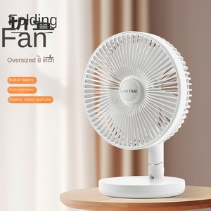 Ventilador USB Plegable de Gran Potencia con Motor sin Escobillas, Batería de 2000mAh-4000mAh, Silencioso, 5 Aspas, Diseño Exclusivo, para Escritorio/Mesa/Uso en Exteriores - Product Image 2