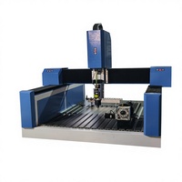 Routeur CNC pour polystyrène expansé (EPS) avec contrôle Syntec PLC, ATC 4ème axe rotatif, moteur à engrenages haute vitesse, pompe et roulement pour sculpture et moulage en mousse perdue