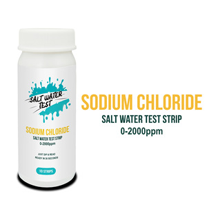 Bandelettes de test de chlore de sodium dans l'eau salée 0-2000ppm pour aquariums, étangs à poissons, aquaculture, 10 bandelettes - Product Image 2