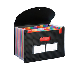 Carpeta de archivos de acordeón A4 expandible con mango portátil de 13/25 bolsillos Carpeta de archivos Rainbow PP con pestaña de color - Product Image 1