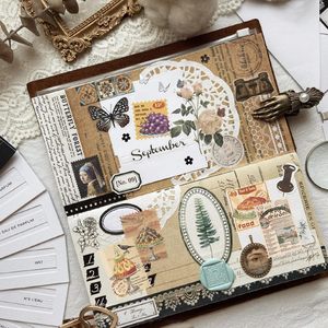 Autocollants pour scrapbooking Prstincol, 100 pièces, autocollants alimentaires pour scrapbooking, autocollants vintage pour journalisation - Product Image 5