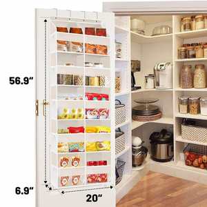 Organizador de Ropa Colgante de Pared de Acero Inoxidable Multicapa con PVC, Gran Capacidad de Almacenamiento, Tela No Tejida para la Parte Posterior de la Puerta - Product Image 2