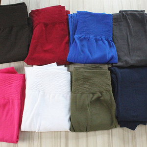 Leggings lavorati <span class=keywords><strong>a</strong></span> maglia senza cuciture super elastici <span class=keywords><strong>a</strong></span> <span class=keywords><strong>vita</strong></span> alta da donna <span class=keywords><strong>a</strong></span> basso prezzo <span class=keywords><strong>pantaloni</strong></span> da yoga per palestra fitness - Product Image 2