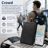 Traceur GPS intelligent certifié Apple MFi, localisateur de portefeuille intelligent sans fil, mini traceur GPS, carte de localisation pour iOS