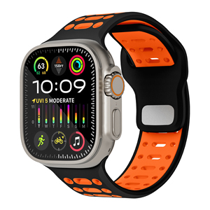 Bracelet de montre sport en silicone respirant et réglable RYB 49 <span class=keywords><strong>mm</strong></span>, bracelet de remplacement pour montres intelligentes IWatch 42 <span class=keywords><strong>mm</strong></span> 46 <span class=keywords><strong>mm</strong></span> 49 <span class=keywords><strong>mm</strong></span> - Product Image 5