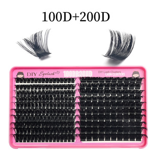Kit <span class=keywords><strong>de</strong></span> cils en grappe 20-100D, volumineux, grande capacité, pour pose DIY, 30P 40P 50P 60P 80P, cils segmentés, vente en gros - Product Image 6