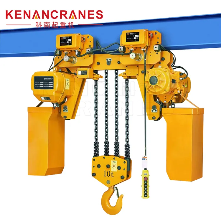 Kinockes-palan électrique à chaîne, 3 phases, capacité de 500kg/1000kg, 1 to, 3 tonnes, 5 tonnes, chariot, joli prix