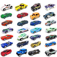 PANDAS - Juego de 20 Coches de Juguete de Plástico ABS a Escala 1:64 con Ruedas Libres, para Niños, Multicolor, en Blister