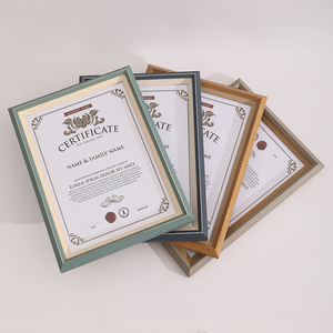 Mới đến A3/A4 nhựa giấy chứng nhận khung ảnh Áp phích hình ảnh nhiều màu đơn giản Treo Tường Khung bàn - Product Image 4