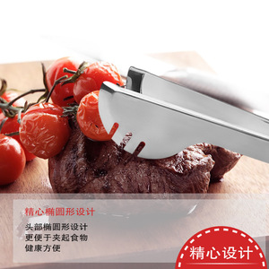 Stainless Steel Multi Functional Baking Pastry Tongs Oven Safe Dishwasher Safe Food <b>Clips</b> Kitchen Utensils Tools - Product Image 3