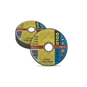 Disque à tronçonner l'or 115x1x22.23 mm en acier pour meuleuse d'angle - Product Image 1