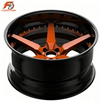 Jantes en alliage forgé 1/2 pièce 5x114.3 5x120 5x112 à déport profond, jantes forgées sur mesure pour BMW Audi Mustang Corvette Dodge Charger