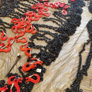 QRE ASTM/NACM/EN 818 G80ブラック溶接チェーンスリングリフティングチェーン山東省 - Product Image 4