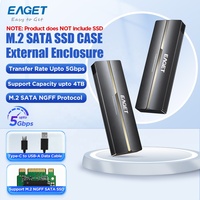 Boîtier SSD externe EAGET SE310S en aluminium M.2 NGFF SATA OEM, adaptateur USB3.2 5 Gbps, boîtier de disque SSD, boîtier de disque dur externe